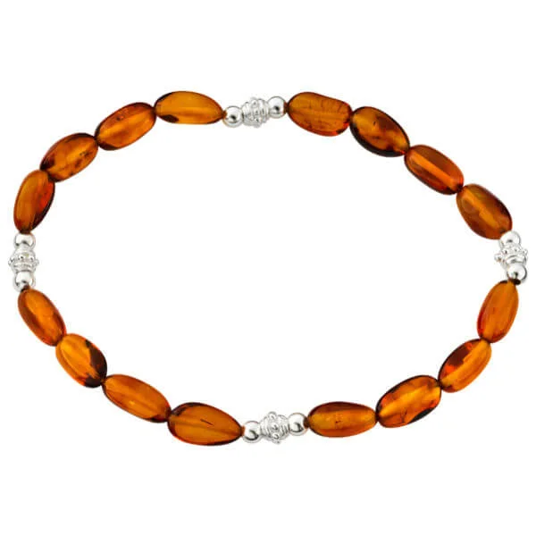 Amber Beaded Pendant - One Size Image 1