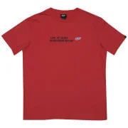 55DSL Men's Live At Least 55 Seconds Slogan T-Shirt - Red - XXL - Red Image 1