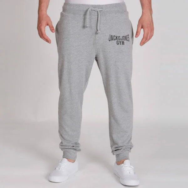 Jack & Jones Men's Vintage Gym Sweatpants - Grey Marl - S - Grey Marl Image 1
