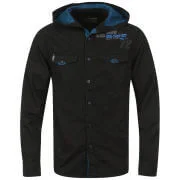 Brave Soul Men's Division Hooded Shirt - Black - S - Black Image 1