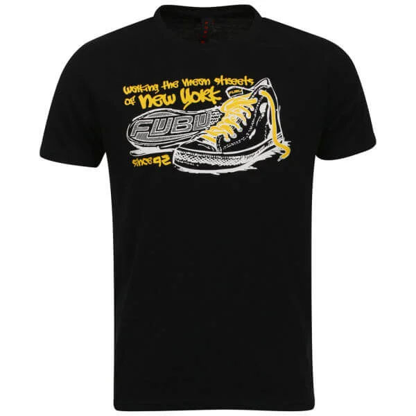 FUBU Men's Sneaker T-shirt - Black - S - Black Image 1