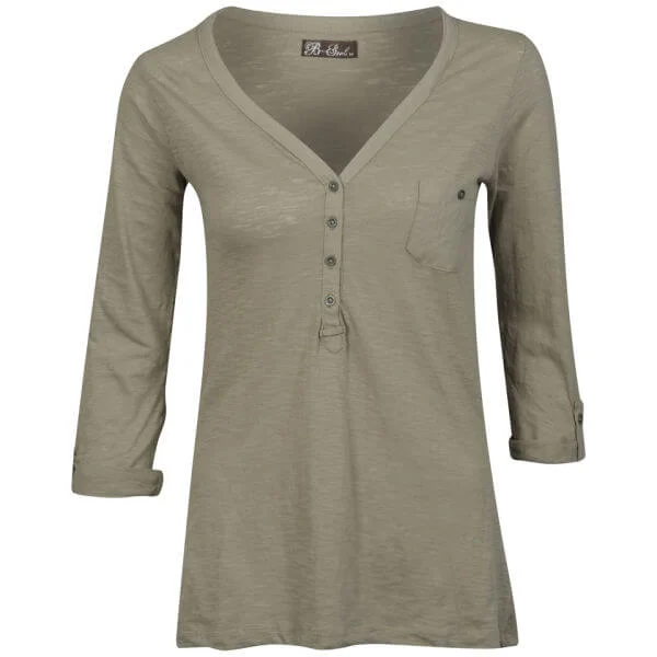 Brave Soul Women's Laila Button Top - Taupe - S - Taupe Image 1