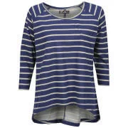 Brave Soul Women's Fraya Striped Top - Cream/Navy - S - Cream/Navy Image 1
