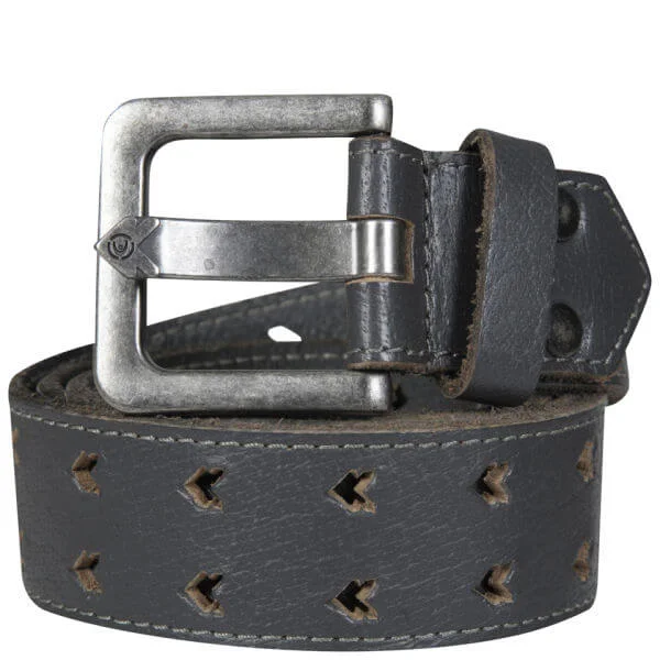 Duck and Cover Men's Chevron Buckle Belt - M - Putty Image 1
