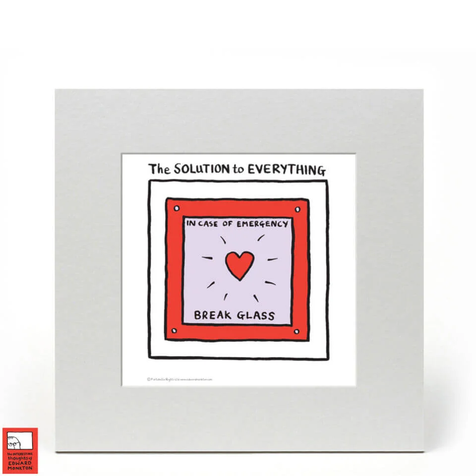 Edward Monkton Fine Art Print - The solution to everything Image 1