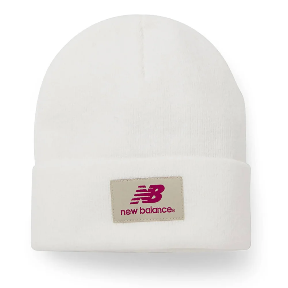 New Balance Unisex Troy Beanie - Acrylic White Image 1