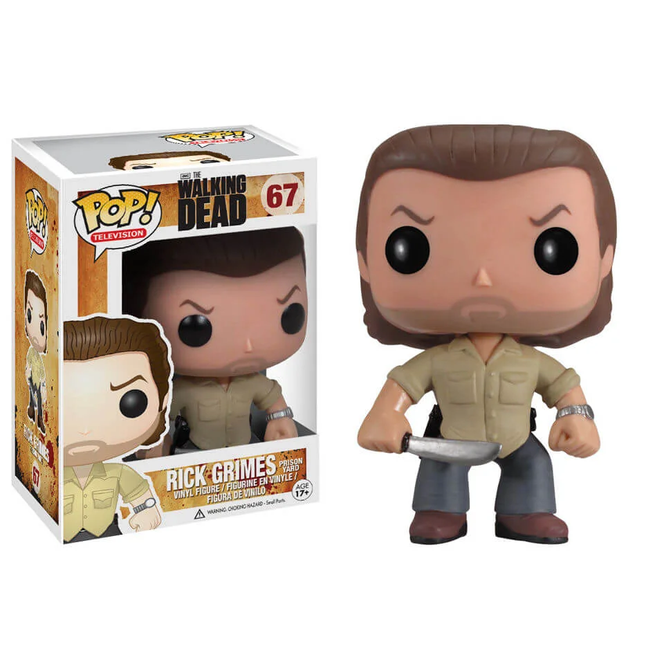 The Walking Dead Prison Yard Rick Pop! Vinyl Figure Image 1
