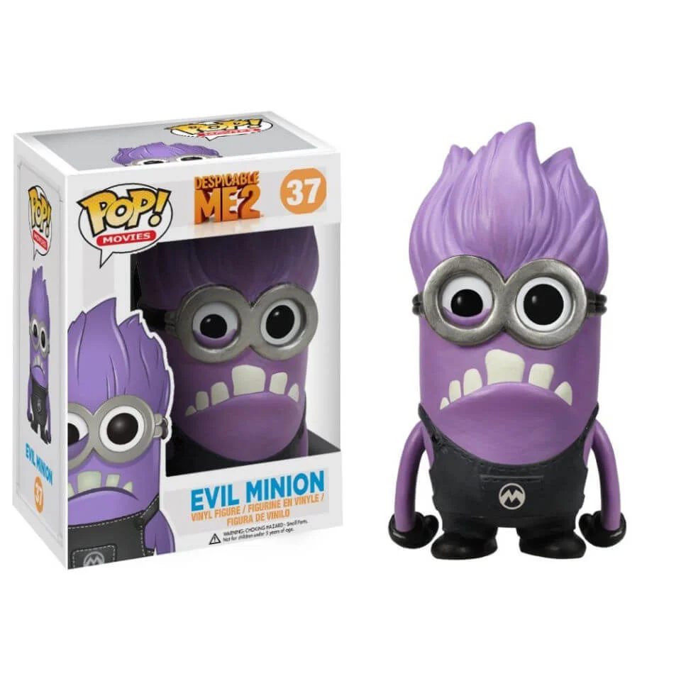 Despicable Me 2 Purple Minion Pop! Vinyl Figure Image 1