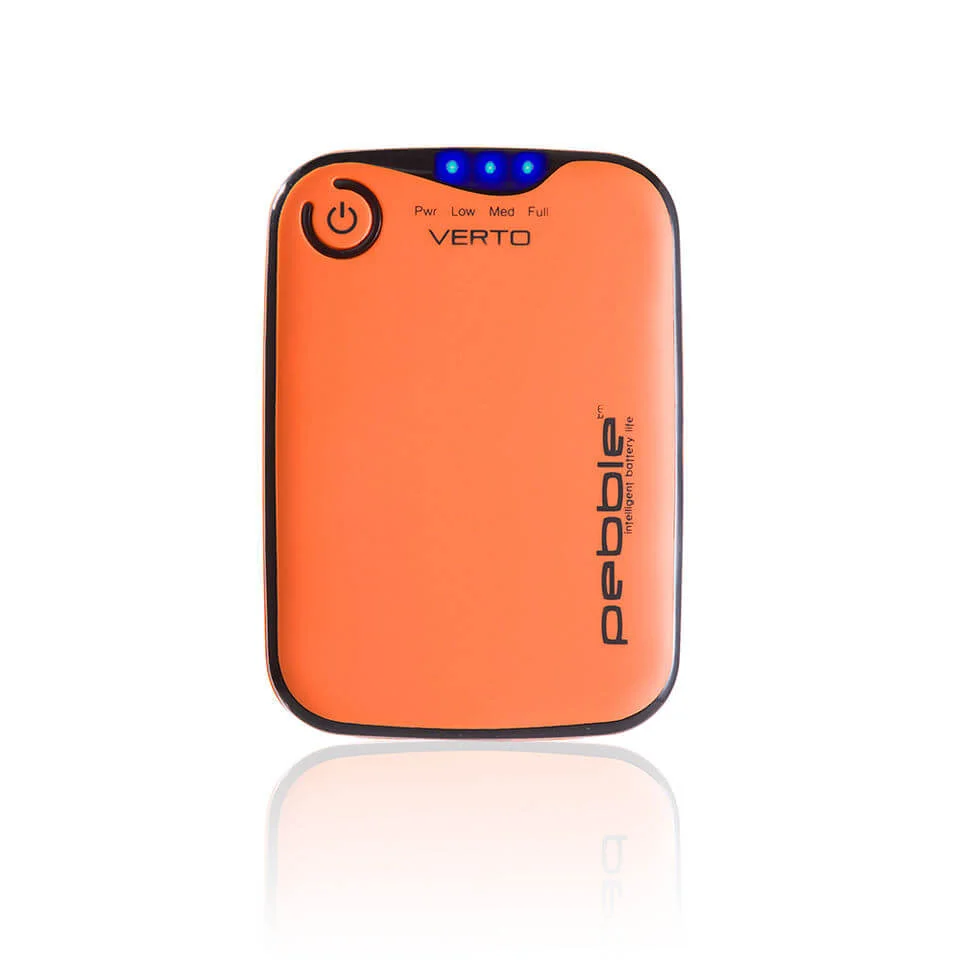 Veho Pebble Verto Portable Battery Back Up Power, 3700mah - Orange Image 1