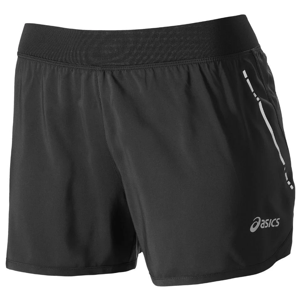 Asics Women's Woven Performance Running Shorts - Black - XS - Black Image 1