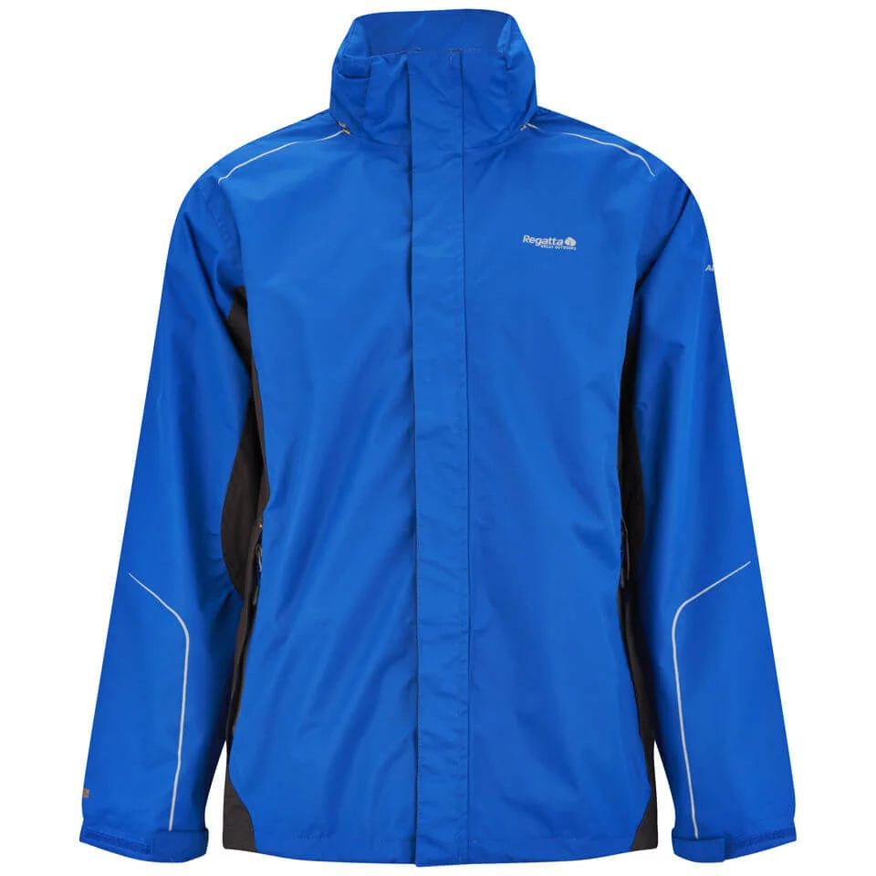 Regatta Men's Sangson Waterproof ISOTEX 5000 Jacket - Oxford Blue/Ash - XXXL - Blue Image 1