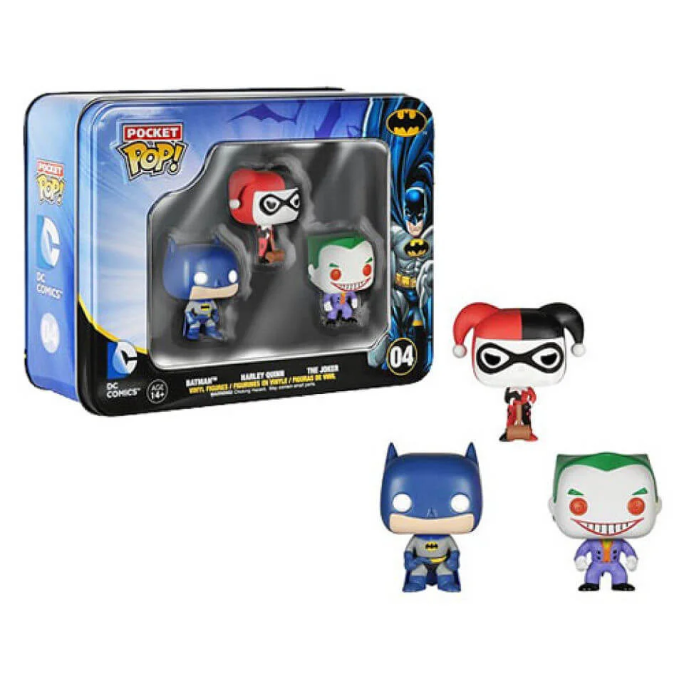 DC Comics Batman Pocket Mini 3-Pack Tin Funko Pop! Vinyl Image 1
