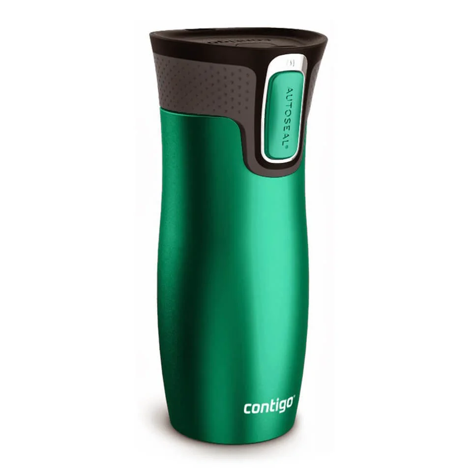 Contigo West Loop Autoseal Travel Mug with Lock (470ml) - Emerald Green Image 1