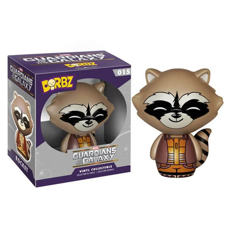 Marvel Guardians of the Galaxy Rocket Raccoon Vinyl Sugar Dorbz Action Figure Image 1
