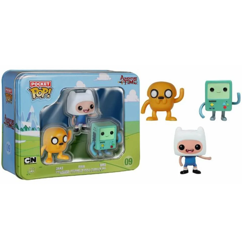 Adventure Time Pocket Mini Pop! Vinyl Figure 3 Pack Tin Image 1