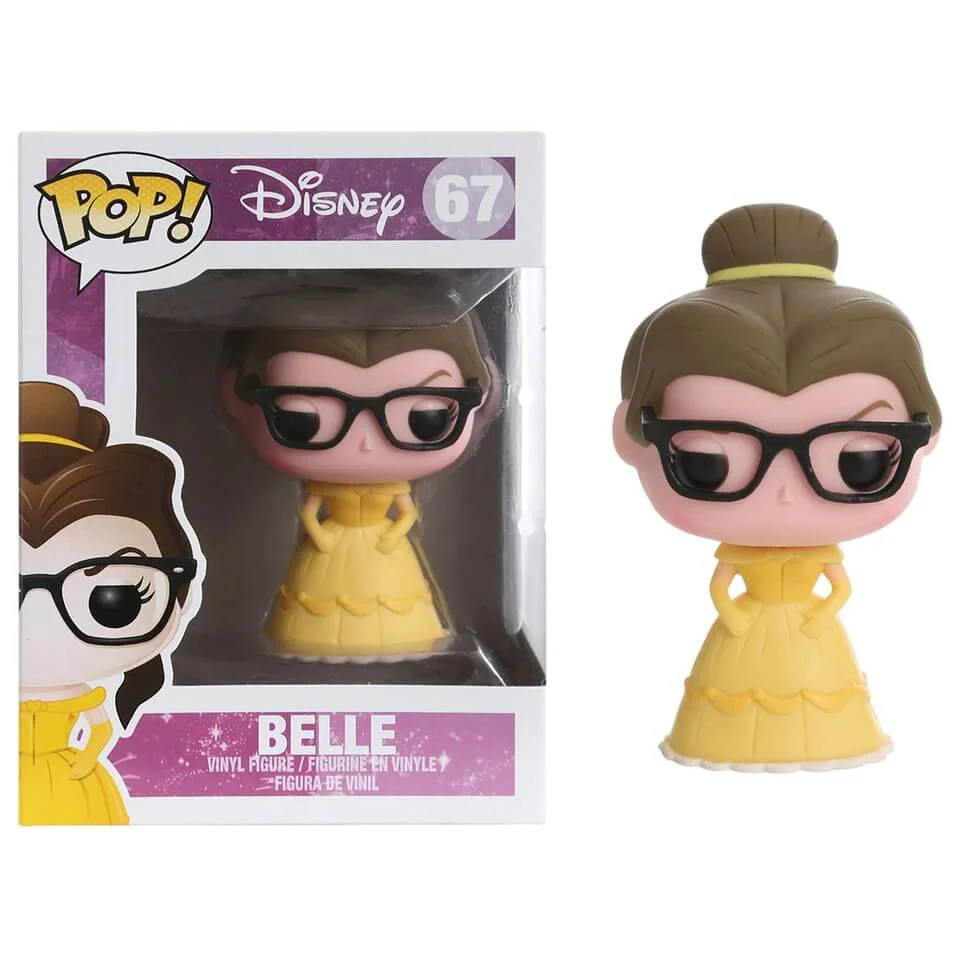 Disney Beauty And The Beast Beauty Hipster Belle Pop! Vinyl Figure Image 1