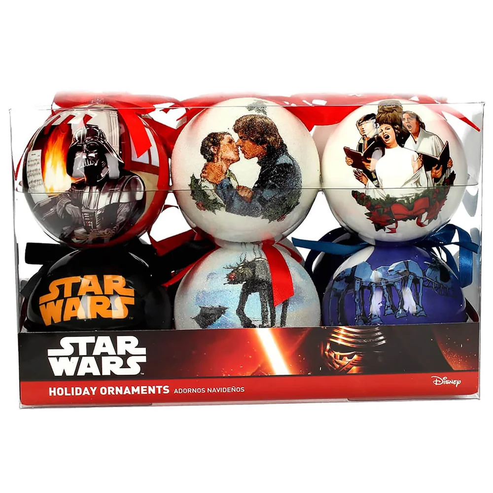 Star Wars Set of 12 Christmas Scene Ornaments Image 1