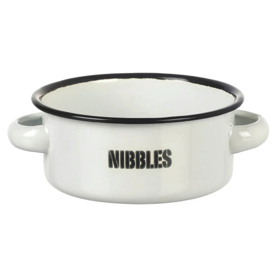Parlane 'Nibbles' Enamel Snack Bowl - Cream (5 x 14cm) Image 1