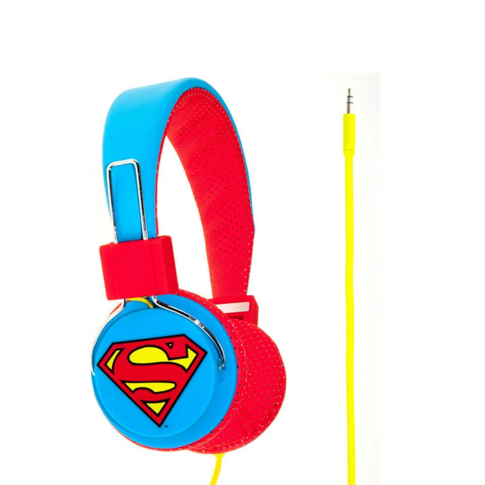 Superman Folding On-Ear Headphones - Superman Logo Image 1