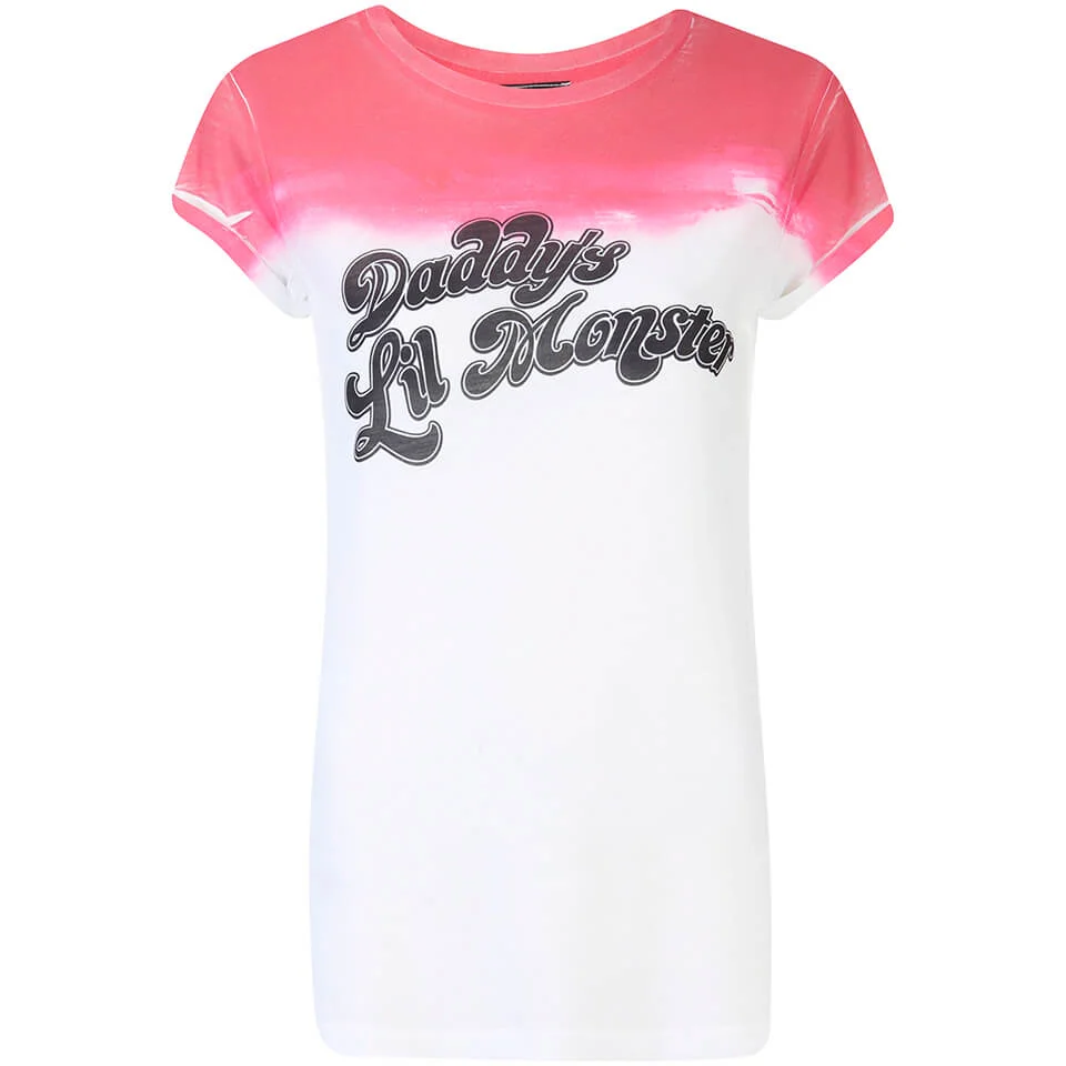 DC Comics Women's Suicide Squad Daddy's Lil Monster T-Shirt - White - L Image 1