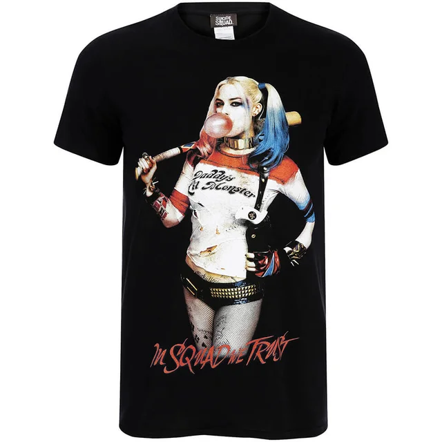 DC Comics Men's Suicide Squad In Squad We Trust T-Shirt - Black