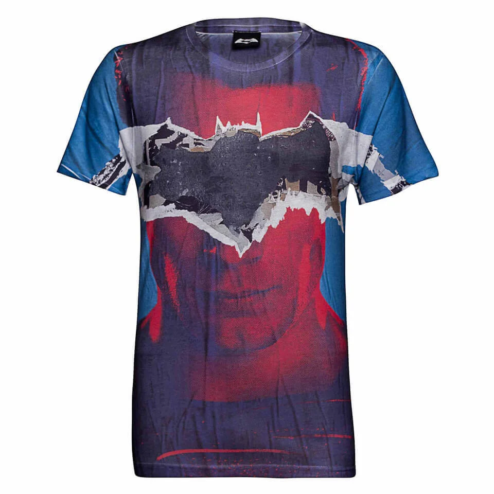 DC Comics Men's Batman Tear T-Shirt - Blue - L Image 1
