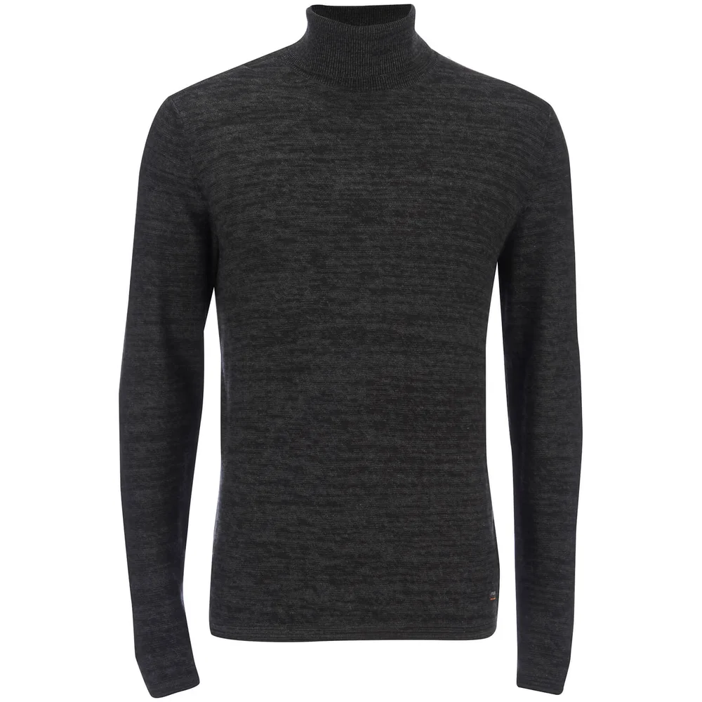 Produkt Men's Roll Neck Jumper - Dark Grey Melange - S - Grey Image 1