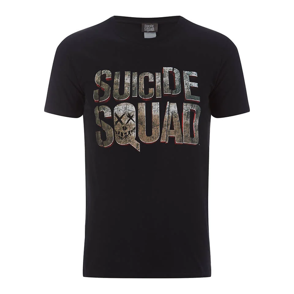 DC Comics Men's Suicide Squad Logo T-Shirt - Black - S Image 1
