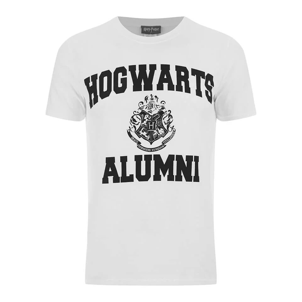Harry Potter Men's Hogwarts Alumni T-Shirt - White - S Image 1