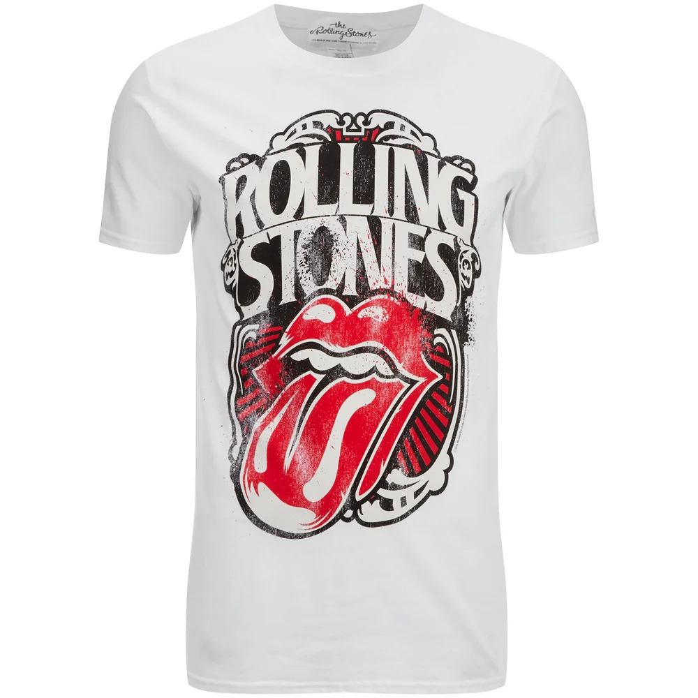Rolling Stones Men's Logo Tongue T-Shirt - White - S Image 1