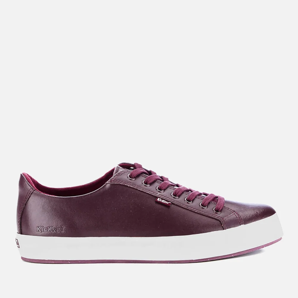 Kickers Men's Tovni Lacer Leather Trainers - Dark Red - UK 6.5 Image 1