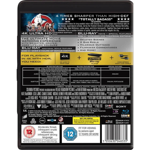 Ghostbusters (2 Disc 4K Ultra HD & Blu-Ray)