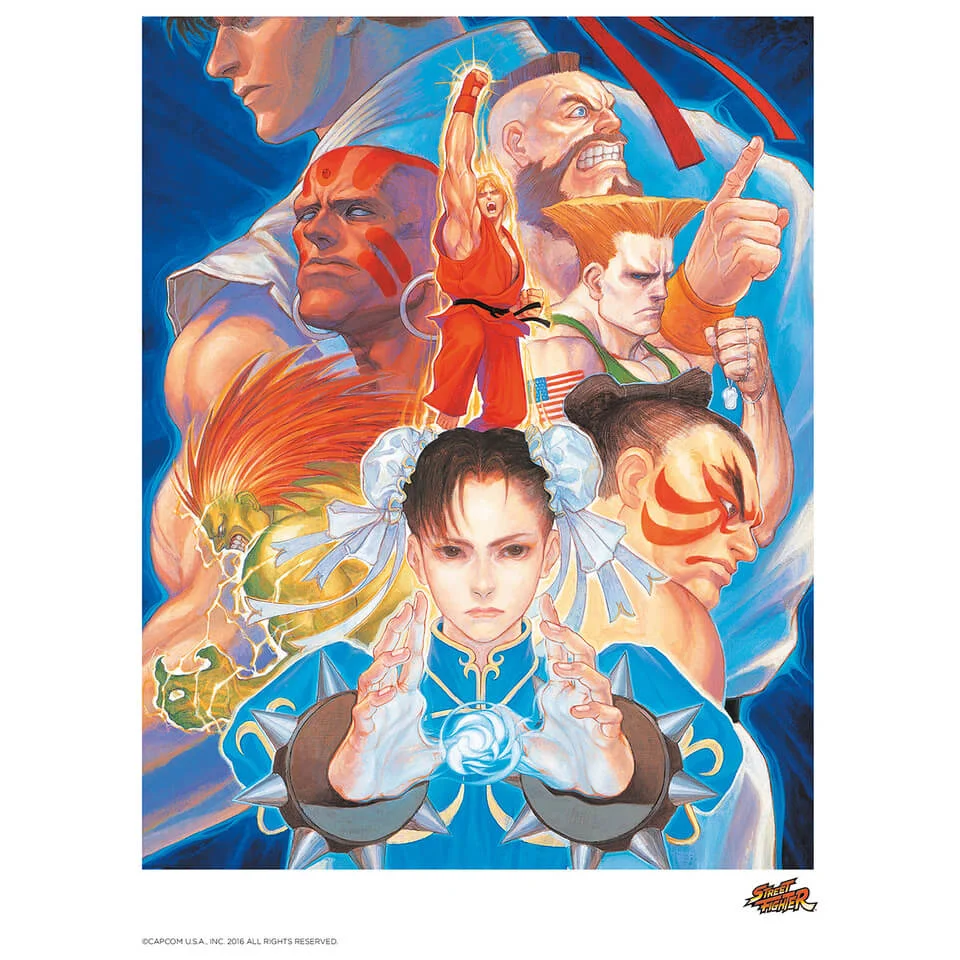 Street Fighter 'That's Good Kung-Fu!' Art Print 14 x 11" Image 1