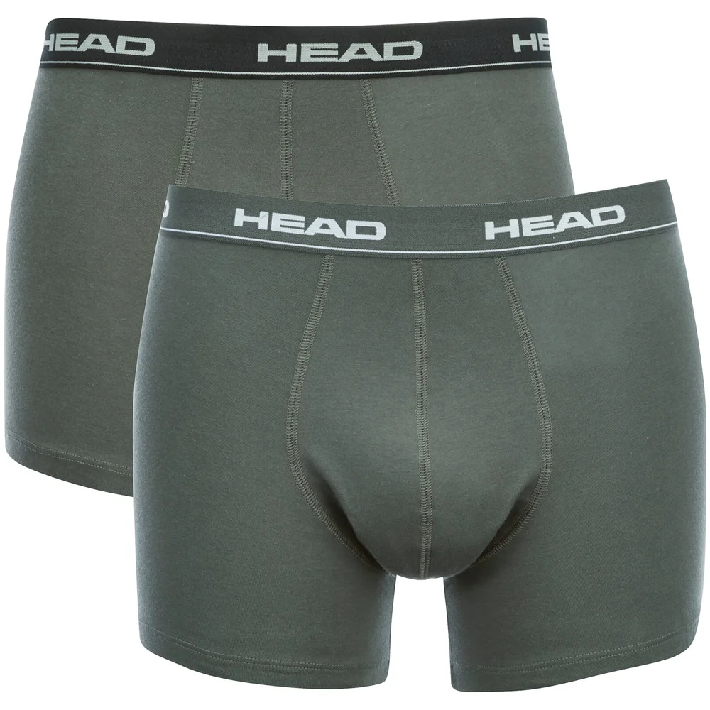 Head Men's 2-Pack Boxers - Black/Grey - S - Black Image 1