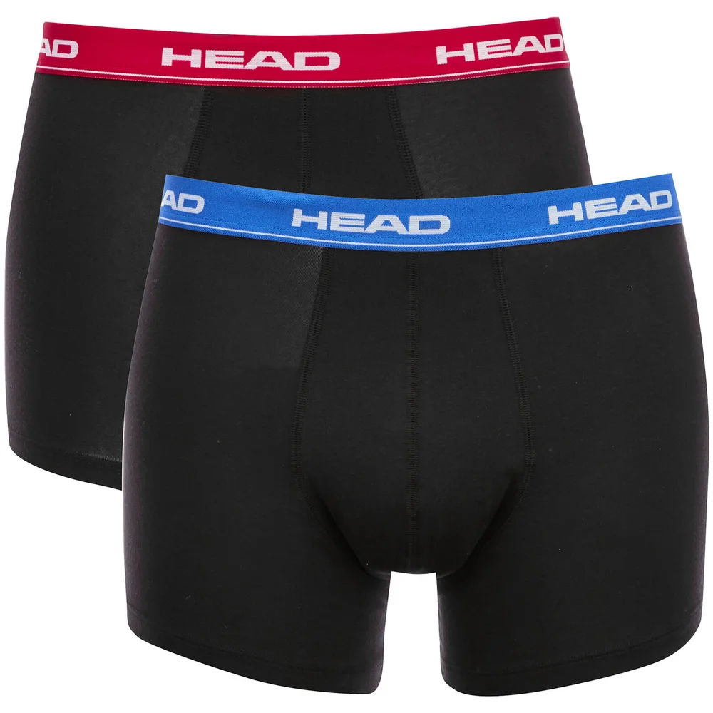 Head Men's 2-Pack Boxers - Black/Red/Blue - S - Black Image 1