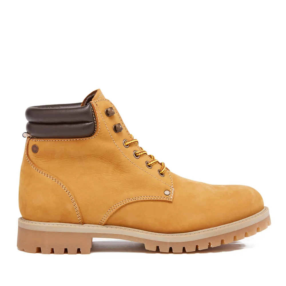 Jack & Jones Men's Stoke Nubuck Worker Boots - Honey - UK 7/EU 41 - Brown Image 1