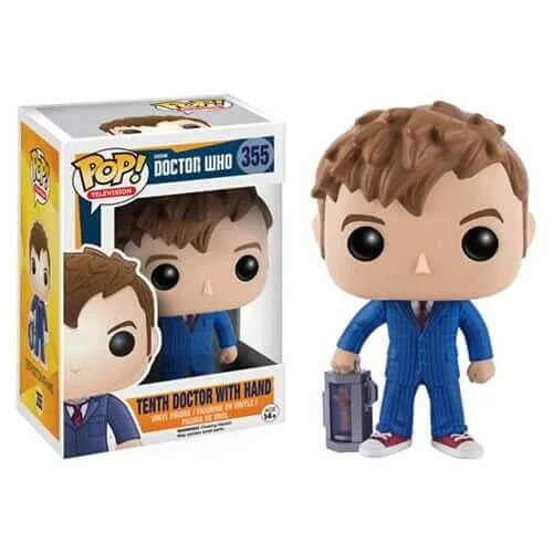 Doctor Who 10th Doctor with Hand Pop! Vinyl Figure Image 1