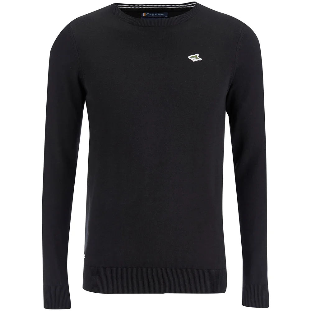 Le Shark Men's Union Cotton Crew Neck Jumper - Black - S - Black Image 1