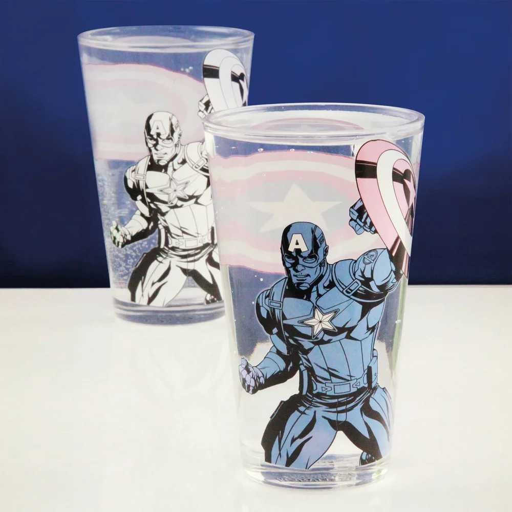 Marvel Captain America Colour Changing Glass Image 1