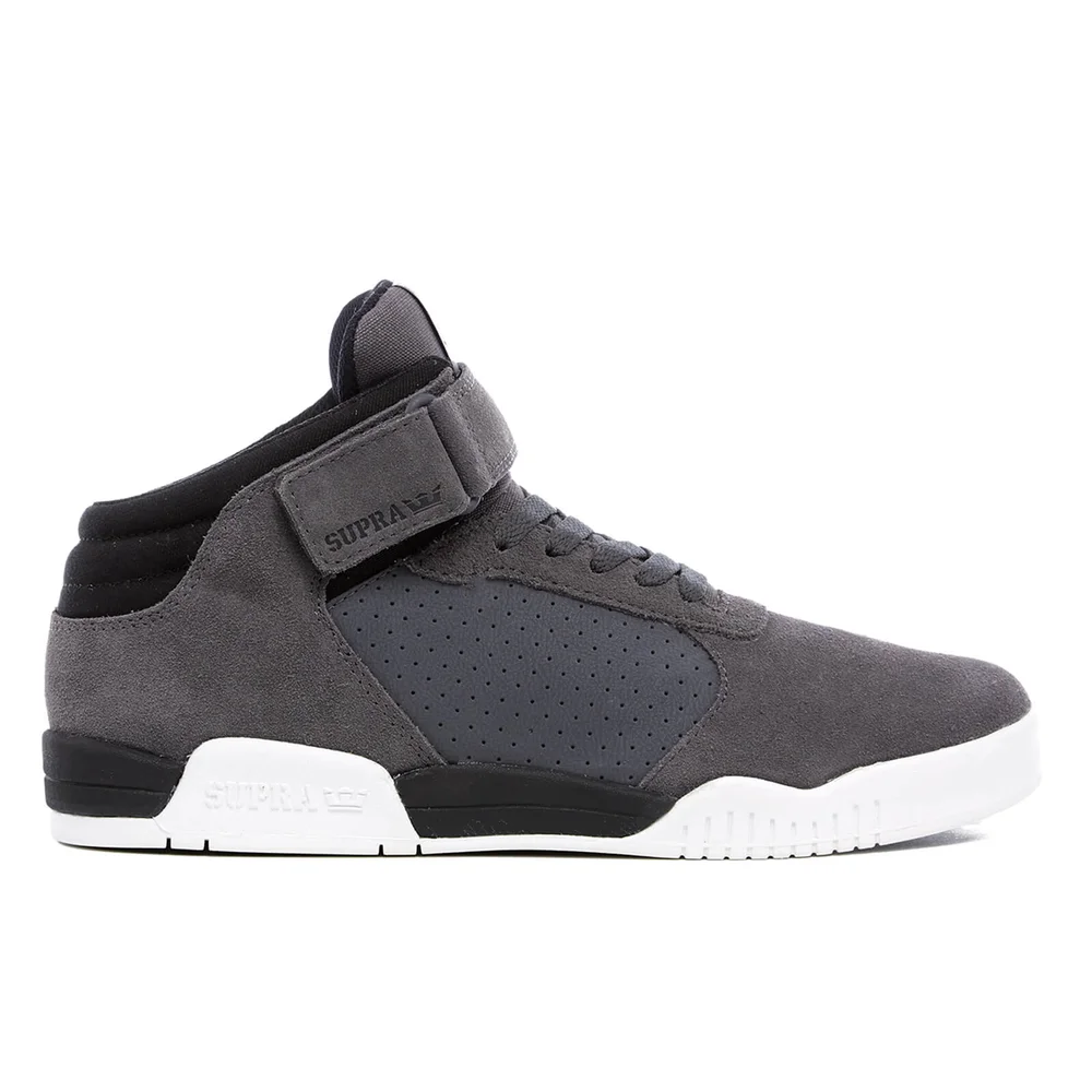 Supra Men's Ellington Strap Suede Trainers - Dark Grey - UK 7 - Grey Image 1