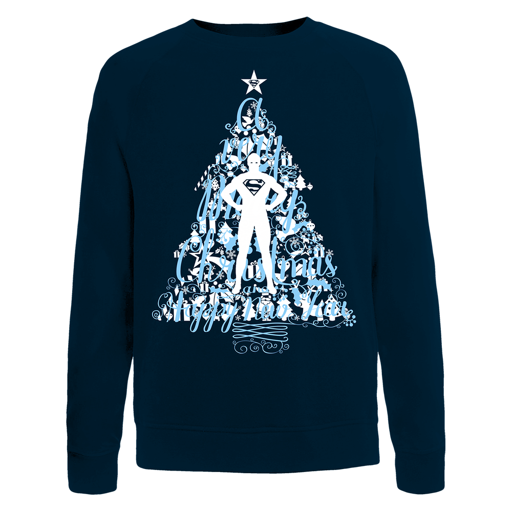 DC Comics Men's Batman Christmas Fairisle Sweatshirt - Navy - S - Navy Image 1