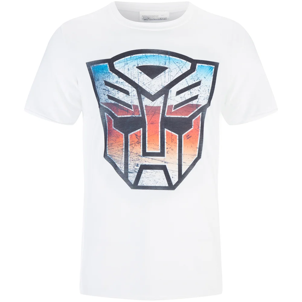 Transformers Men's Transformers Multi Emblem T-Shirt - White - L Image 1