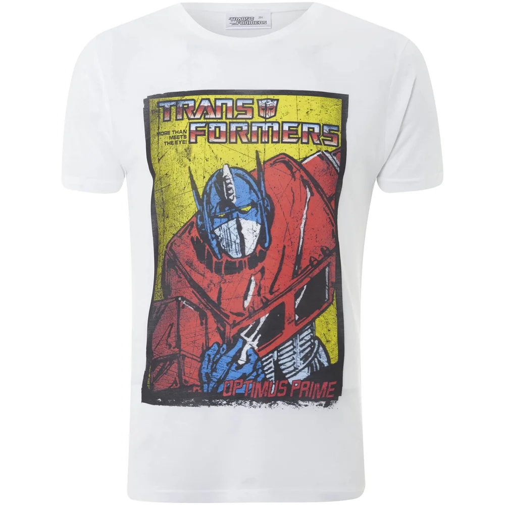 Transformers Men's Optimus Prime T-Shirt - White - S - White Image 1