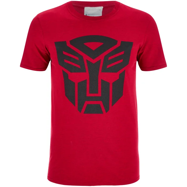 Transformers Men's Transformers Black Emblem T-Shirt - Red