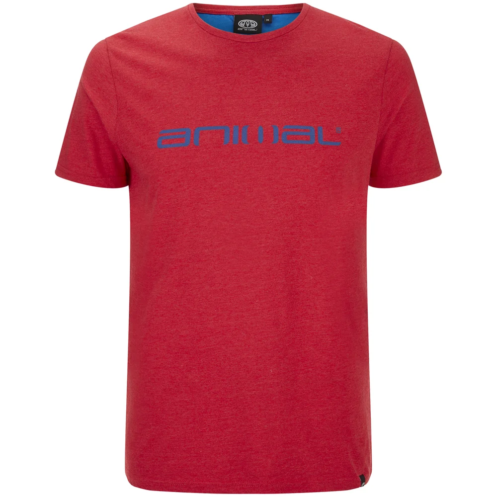 Animal Men's Marrly T-Shirt - Crimson Red Marl - S - Red Image 1