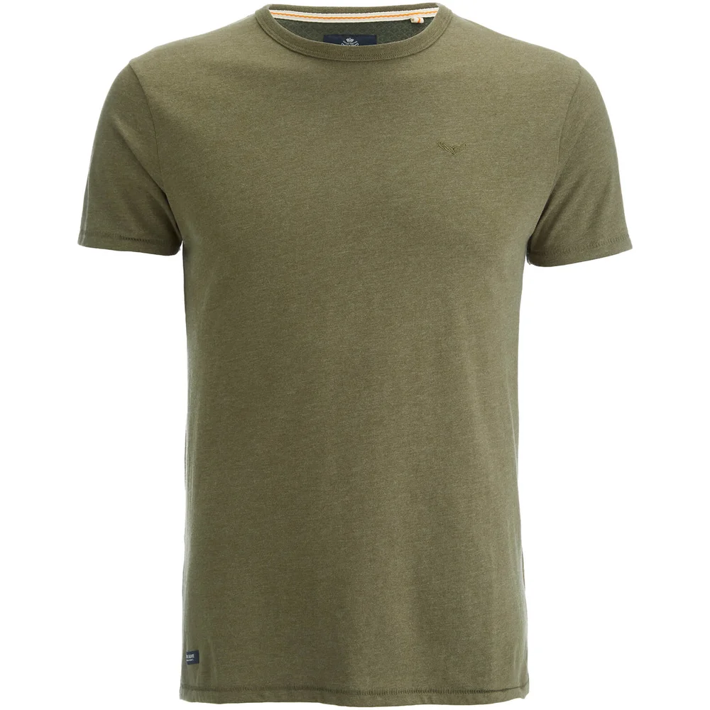 Threadbare Men's William T-Shirt - Khaki Marl - S - Green Image 1