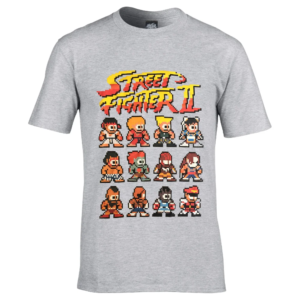 Capcom Street Fighter Men's Street Fighter II T-Shirt - Grey - S - Grey Image 1