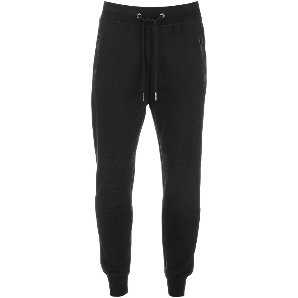 Threadbare Men's Mersey Sweatpants - Black - S - Black Image 1