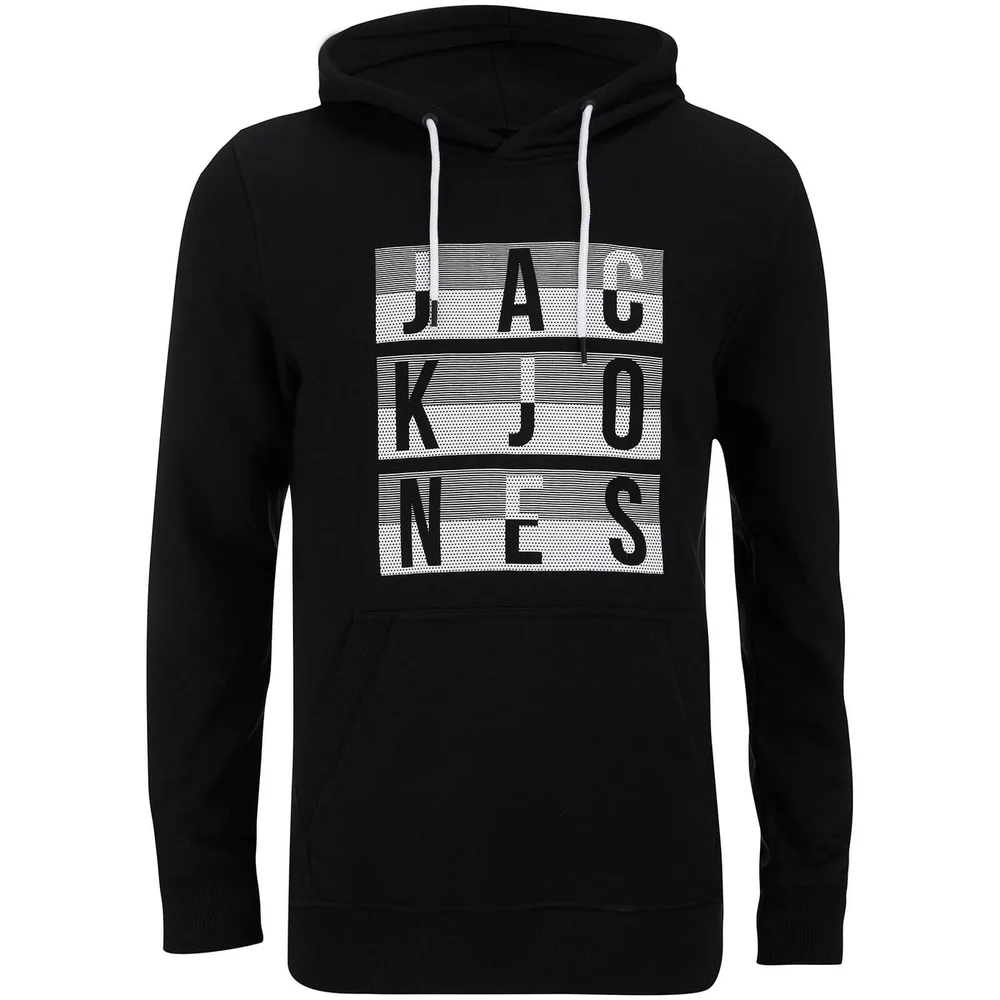 Jack & Jones Men's Core Eddy Hoody - Black - S - Black Image 1