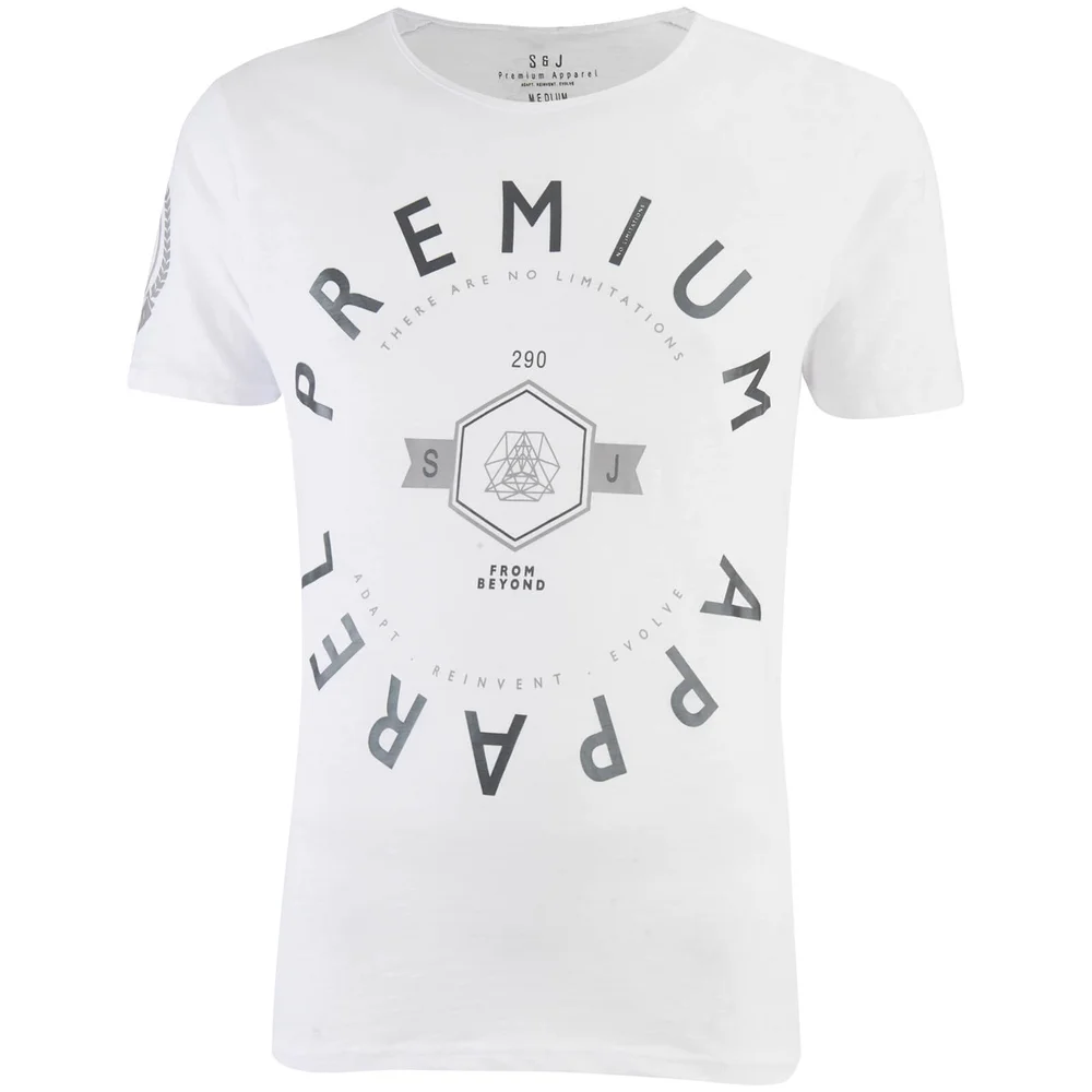 Smith & Jones Men's Kinetic Crew Neck T-Shirt - White - S - White Image 1